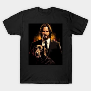 John wick gold poster T-Shirt